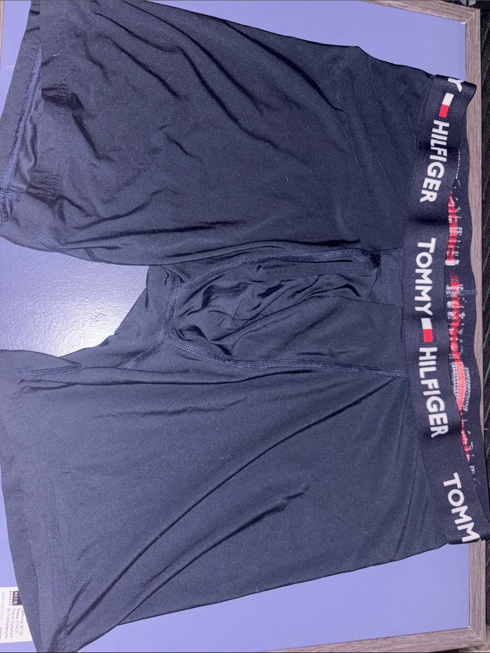 Tommy Hilfiger Black Men's Stretch Boxer Briefs with Branded Waistband